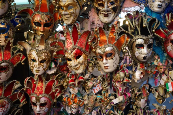 Venezianischen Karneval Maskengeschäft — Stockfoto