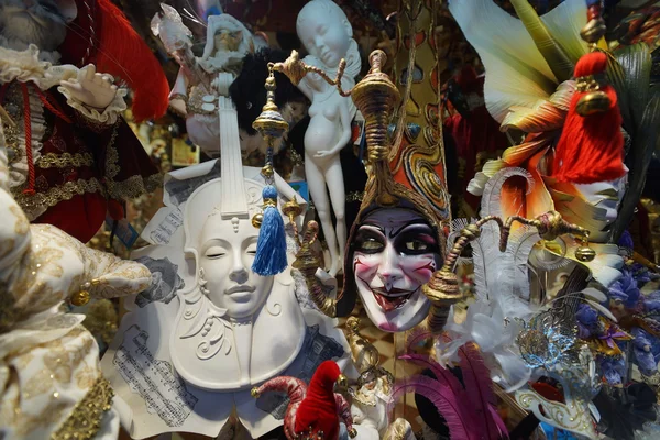 Venezia negozio di maschere carnevale — Foto Stock