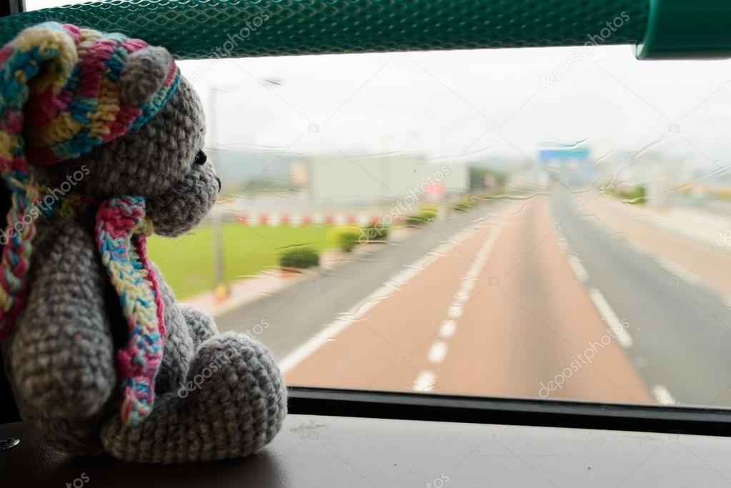 Traveling toy bear
