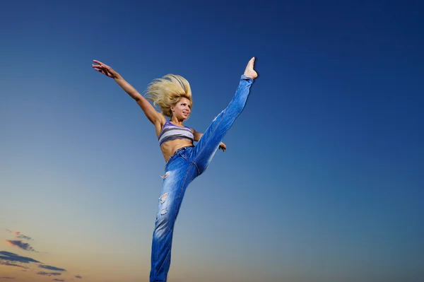 Professional gymnast woman — Stock Photo, Image