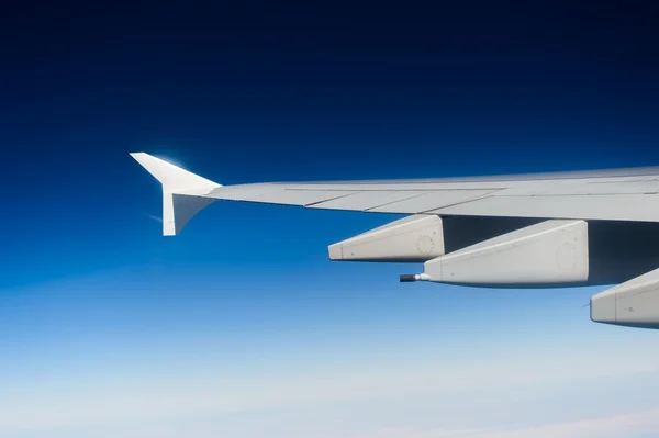 Blick aus dem Düsenflugzeug — Stockfoto
