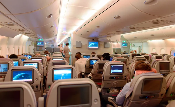 Airbus A380 interior — Stock Photo, Image