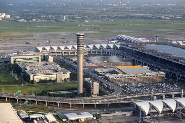 Aerial view of Bangkok Airport — Stock Photo, Image