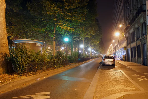 Parijs stad bij nacht — Stockfoto