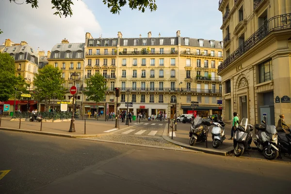 Straße von Paris Stadt — Stockfoto