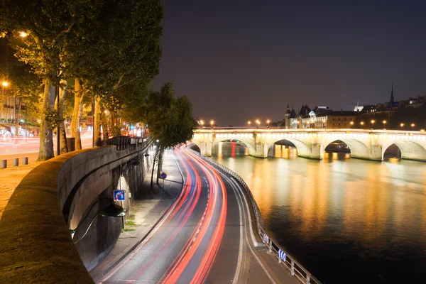 Paris city at night — Stock Photo, Image