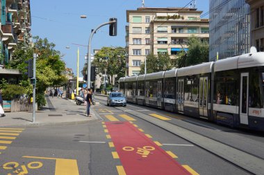 Geneva şehir merkezinde, İsviçre