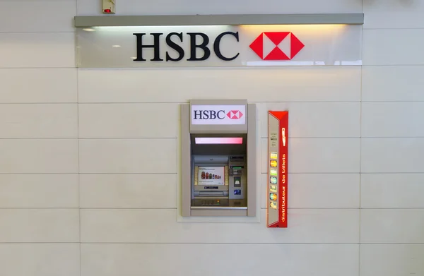 HSBC Atm v Paříži — Stock fotografie