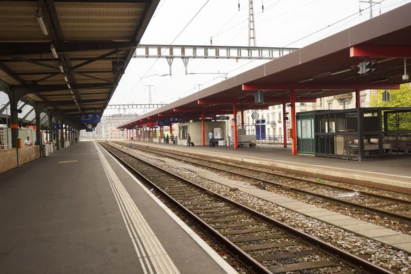 Tågstationen i Genève — Stockfoto