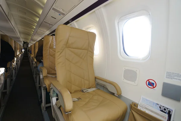 Darwin Airline Saab 2000 interior — Stock Photo, Image