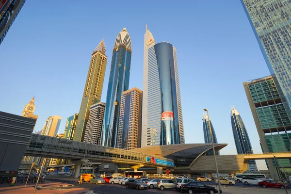 Dubai city streets — Stock Photo, Image