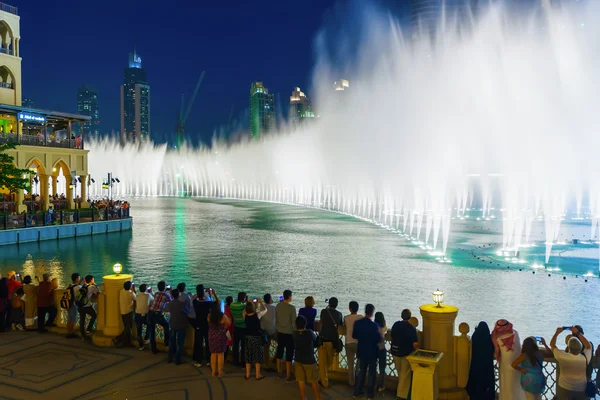 Dubai fountain show — Stock Photo, Image