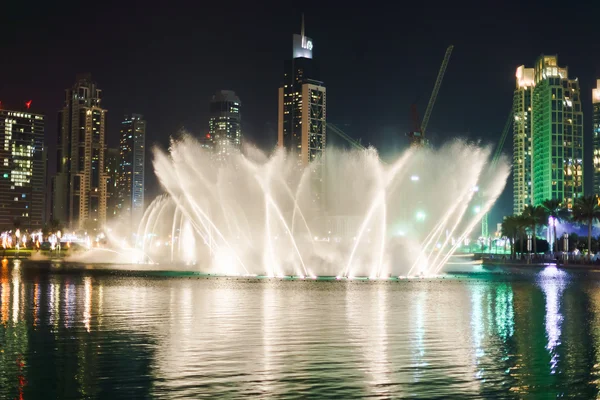 Dubai fountain show — Stock Photo, Image