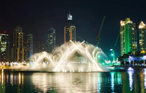 Dubai fountain show — Stock Photo, Image