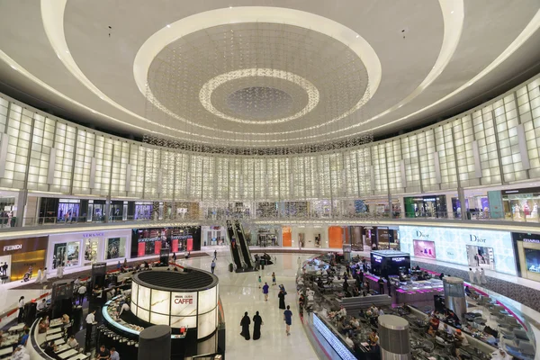 Interior del centro comercial Dubai Mall — Foto de Stock