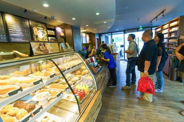 Starbucks café interior — Fotografia de Stock