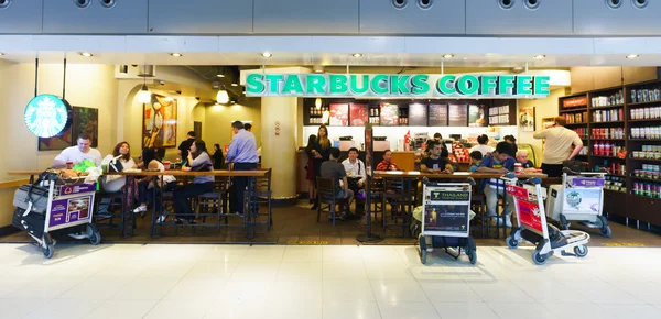 Kawiarnia Starbucks wnętrza — Zdjęcie stockowe