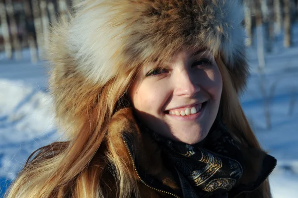 Portrait of young caucasian woman — Stock Photo, Image