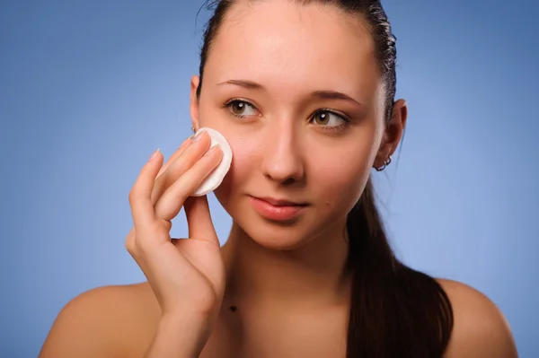 Portrait of woman after bath — Stock Photo, Image