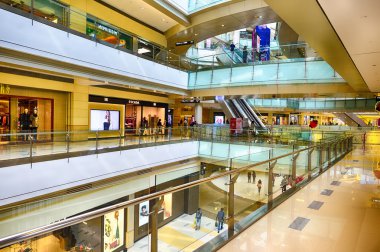 modern shopping center interior