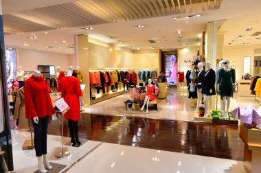 modern shopping center interior