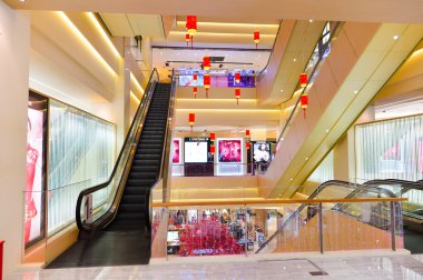modern shopping center interior
