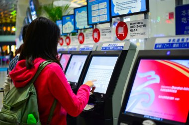 Yolcu Terminal kullanarak