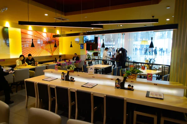 Ajisen Ramen restaurante interior — Fotografia de Stock