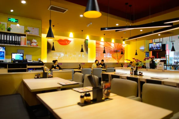 Ajisen Ramen restaurant interior — стокове фото