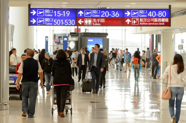 Hong kong internationale luchthaven interieur — Stockfoto