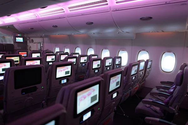 Intérieur de l'avion d'Airbus A380 — Photo