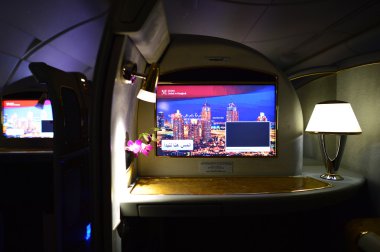 Emirates first class interior.