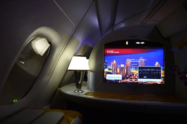 Emirates first class interior. — Stock Fotó