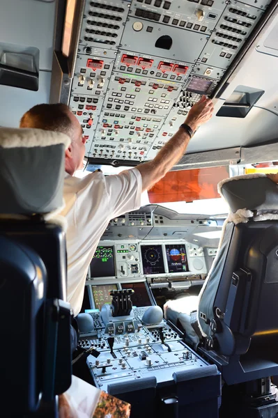 Emirates Airbus A380 interior — Stock Photo, Image