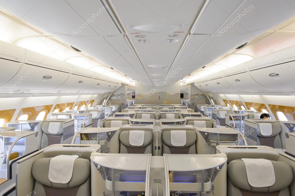 Flugzeug Interieur Des Airbus A380 Redaktionelles
