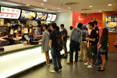 Mcdonald's Restoran müşterileri