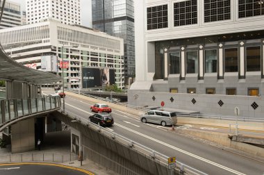 Hong Kong downtown traffic