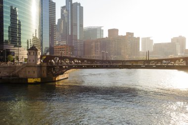 Cityscape downtown Chicago