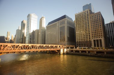 Cityscape downtown Chicago