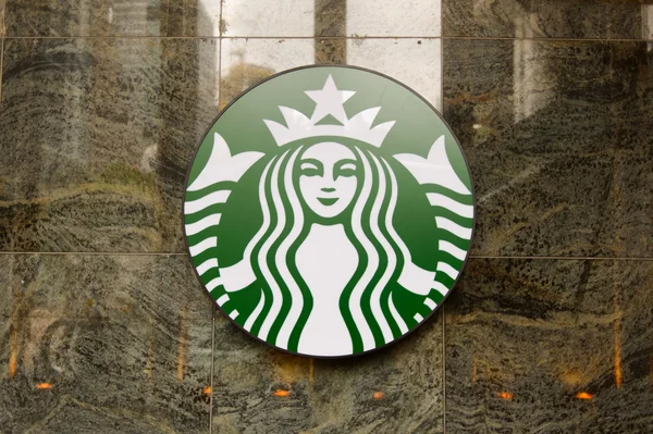 Εσωτερικό Starbucks καφέ — Φωτογραφία Αρχείου