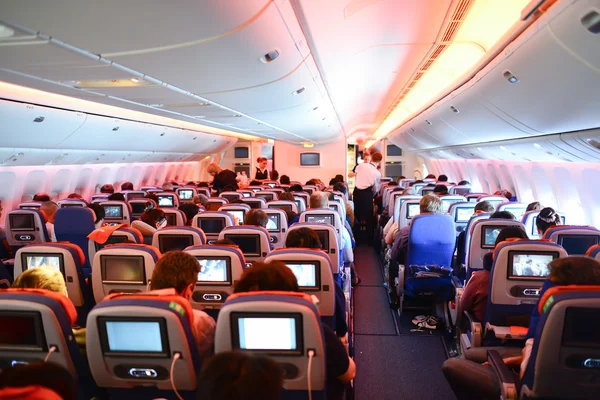 Aeroflot Boeing-777 interior — Zdjęcie stockowe