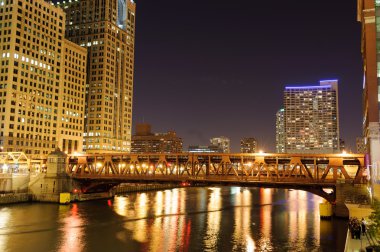 Cityscape downtown Chicago