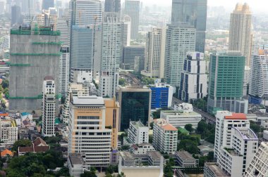 Bangkok şehir üzerinde hava vew