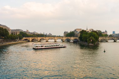 Seine river in the evening