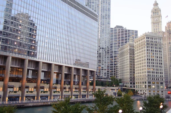 Paysage urbain de Chicago centre-ville — Photo