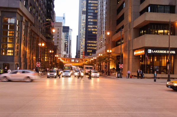 People in Chicago downtown — Stock Photo, Image