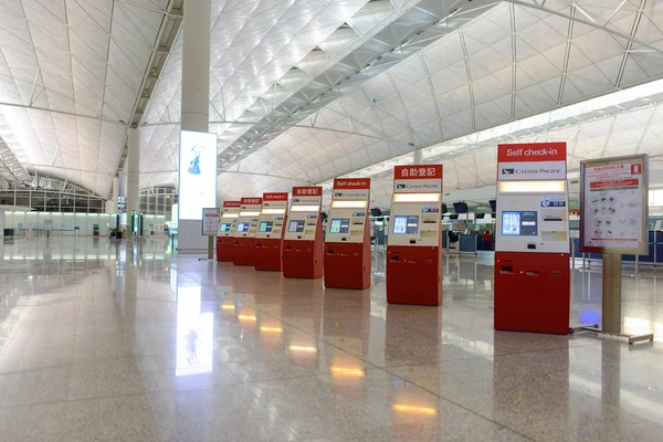 Hong kong internationale luchthaven interieur — Stockfoto