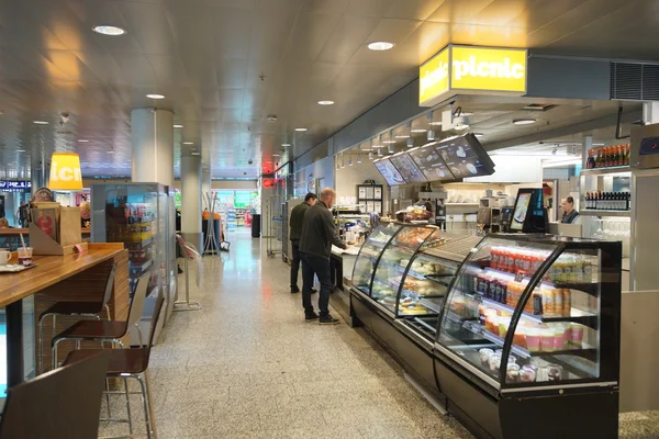 Airport cafe interior in Helsinki — Stok fotoğraf