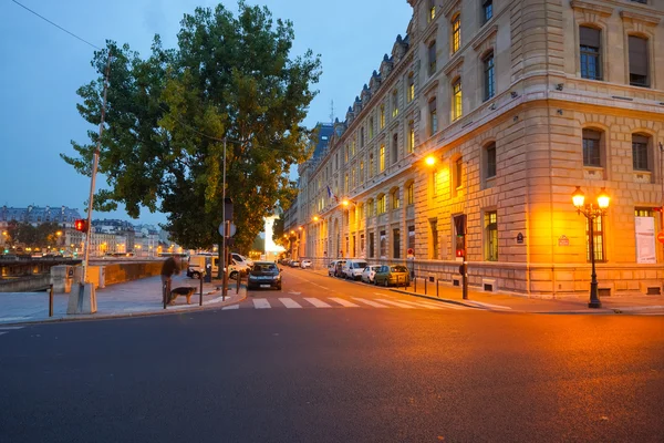 Calle Paris por la noche — Foto de Stock