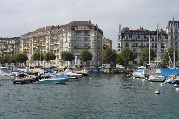 Amarração no lago Geneva — Fotografia de Stock